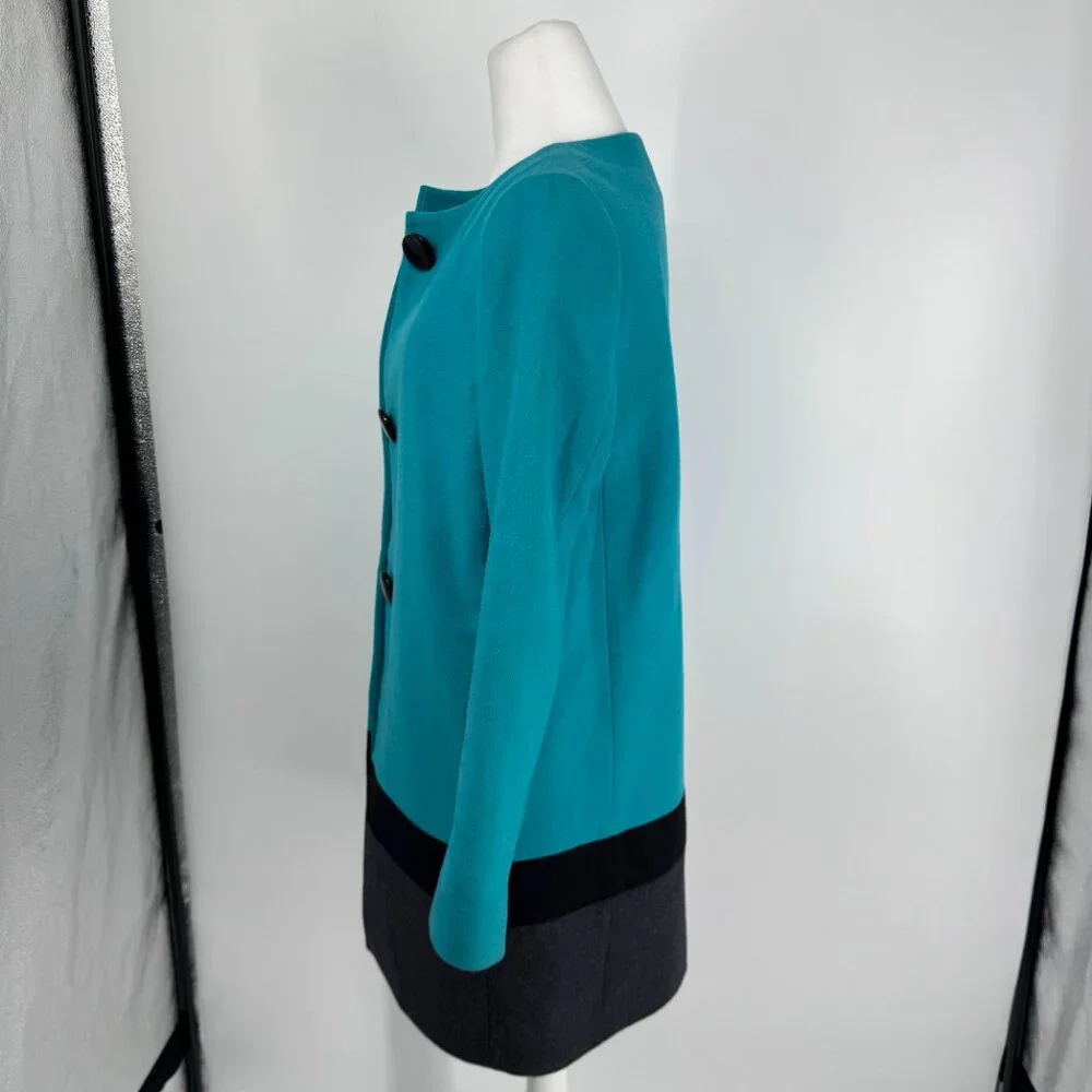 Kate Spade New York Colorblock  “Garby” Wool Coat Size 4